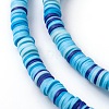 Handmade Polymer Clay Beads Strands CLAY-R089-6mm-T02B-31-6