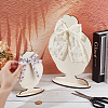 2 Bags 2 Styles Cute Girl Head Shaped Plywood Hairpin Display Rack ODIS-PH0001-94-3