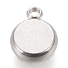 Non-Tarnish 304 Stainless Steel Pendant Cabochon Settings X-STAS-K202-03B-P-2