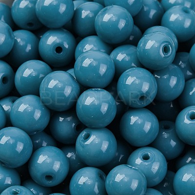 Opaque Colours Glass Seed Beads SEED-Z004-P8MM-07-1