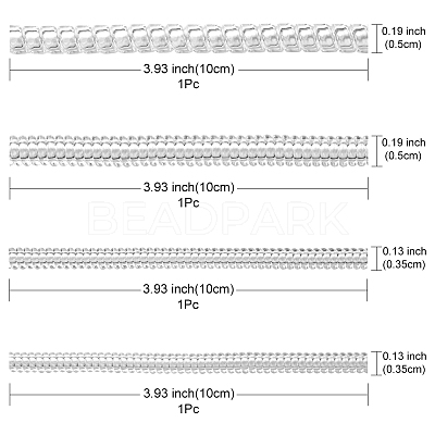 4Pcs 4 Style Plastic Spring Coil TOOL-YW0001-17-1
