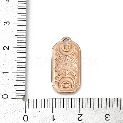 Ion Plating(IP) 304 Stainless Steel Pendants STAS-E182-10RG-1