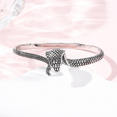 Retro 316 Surgical Stainless Steel Cuff Bangles BJEW-C142-13AS-1
