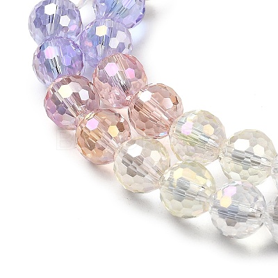 Electroplate Glass Beads Strands EGLA-D300-06-8mm-08-1