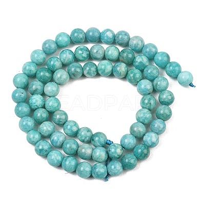Natural Amazonite Beads Strands G-F461-12-6mm-01-1