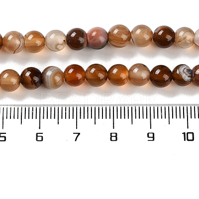 Natural Striped Agate/Banded Agate Beads Strands G-Z060-A01-A10-1