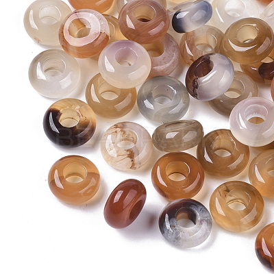 Natural Agate European Beads G-Q503-07-1
