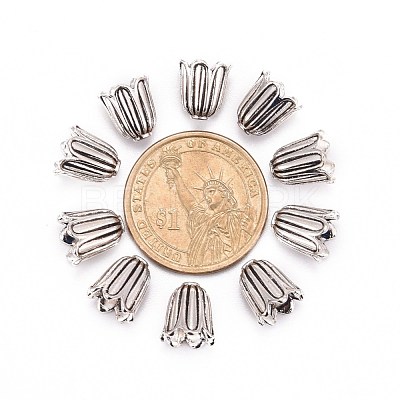 Tibetan Style Alloy Caps X-TIBEB-00864-AS-NR-1