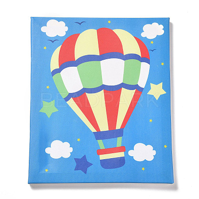 Creative DIY Hot Air Balloon Pattern Resin Button Art DIY-Z007-39-1