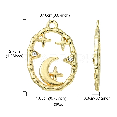Rack Plating Alloy Pendants FIND-YW0003-66-1
