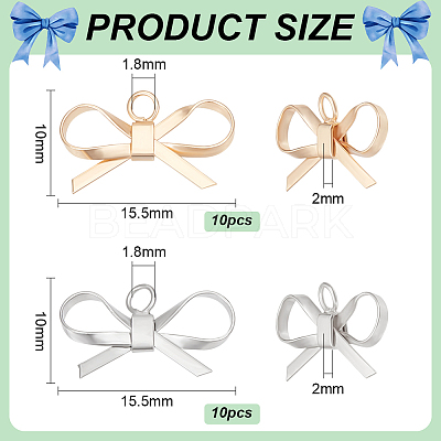 20Pcs 2 Colors Brass Pendants KK-BC0013-30-1