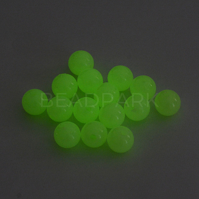Luminous Acrylic Round Beads LACR-R002-12mm-01-1