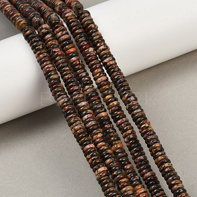 Natural Leopard Skin Jasper Beads Strands G-Q159-B33-01-1