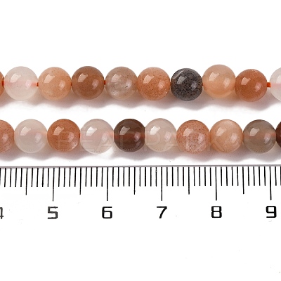 Natural Sunstone Beads Strands G-K310-C08-6mm-1