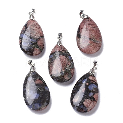 Natural Labradorite Pendants G-D084-01P-B07-1