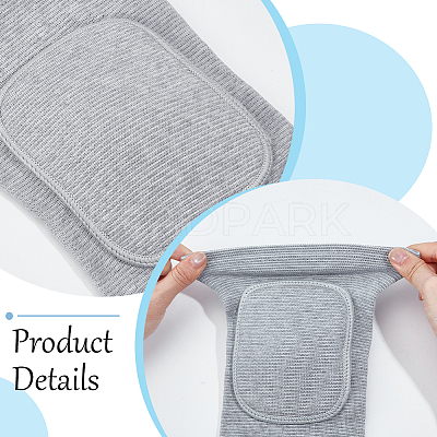 Sponge & Polyester Yoga Sports Knee Pads AJEW-WH20054-202A-02-1