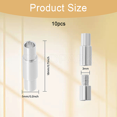10Pcs Brass Screw Clasps KK-CA0002-71-1