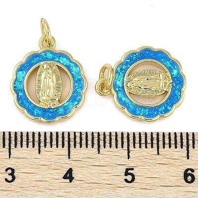 Rack Plating Brass Pendants KK-U032-20G-01-1