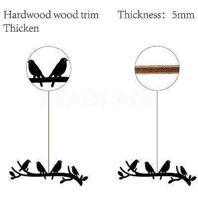 Laser Cut Basswood Wall Sculpture WOOD-WH0123-083-1