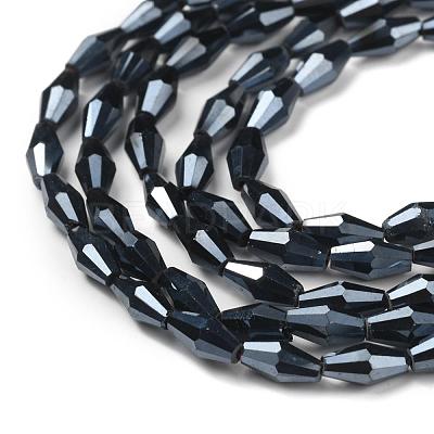 Opaque Glass Beads Strands GLAA-P001-03A-04-1