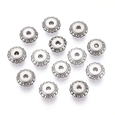 Non-Tarnish 304 Stainless Steel Disc Beads STAS-P319-14A-P-1