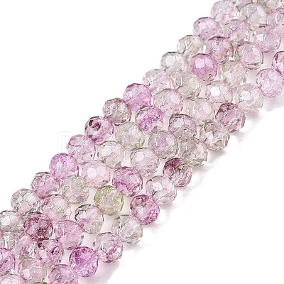 Transparent Glass Beads Strands X-GLAA-T023-4mm-A16-1