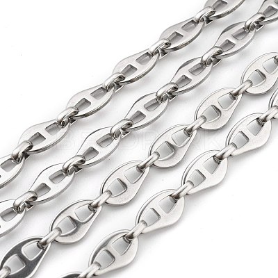 Tarnish Resistant 304 Stainless Steel Link Chains STAS-H111-01P-1
