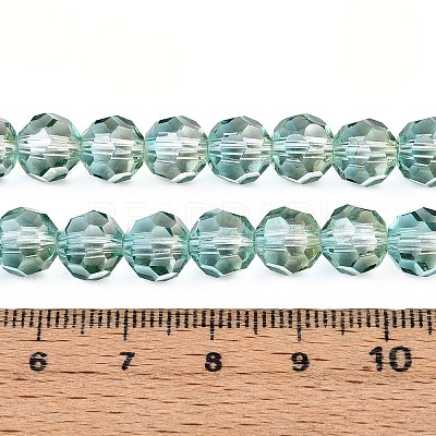 Baking Paint Transparent Glass Beads Strands DGLA-A035-T8mm-A11-1