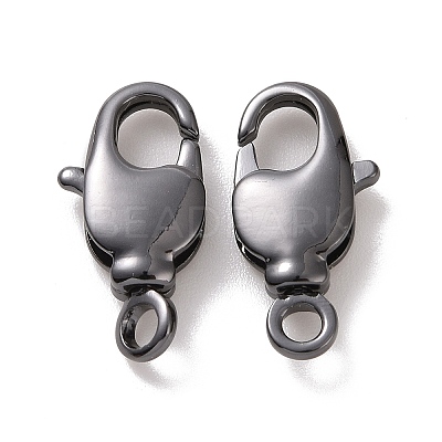 Rack Plating Brass Swivel Lobster Claw Clasps KK-K238-39B-M-1
