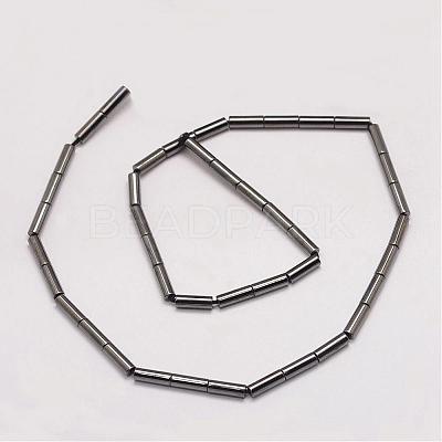 Grade AA Magnetic Synthetic Hematite Bead Strands G-P258-13-B-1