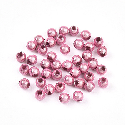 Spray Painted Acrylic Beads MACR-Q154-4mm-05-1