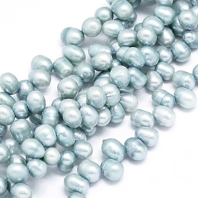 Dyed Natural Cultured Freshwater Pearl Beads Strands PEAR-L021-13-1