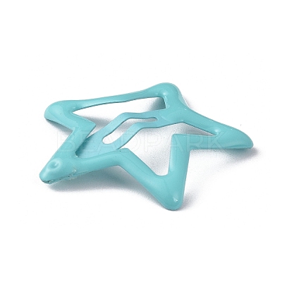 Star Spray Painted Iron Snap Hair Clip for Girls PHAR-A011-20-1