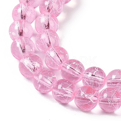 Drawbench Transparent Glass Beads Strands GLAD-Q012-8mm-02-1