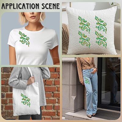 Flower Computerized Embroidery Cloth Iron on/Sew on Patches PATC-WH20017-13A-1