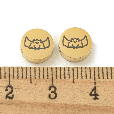 Halloween 304 Stainless Steel Beads STAS-U017-01G-G-1