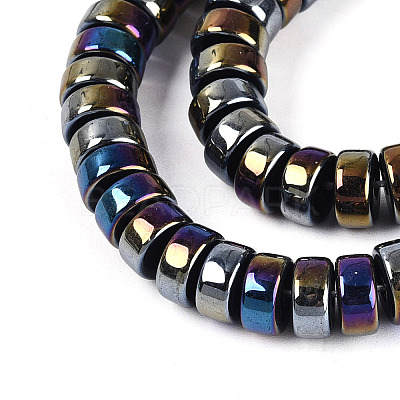 AB Color Plated Opaque Glass Beads Strands GLAA-T026-4x8mm-P01-1