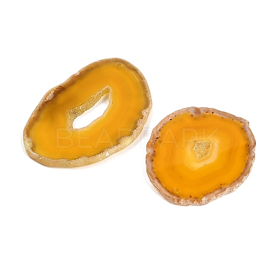 Dyed & Heated Natural Agate Slice Big Pendants GG-CBAAF67-02H-1