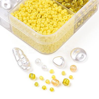 DIY 10 Style ABS & Acrylic Beads Jewelry Making Finding Kit DIY-N0012-05I-1