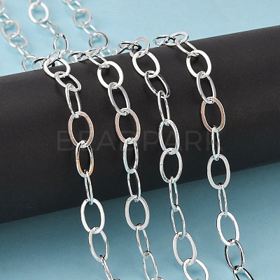 Electroplate Brass Paperclip Chains CHC-L019-31S-1