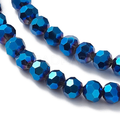 Electroplate Glass Beads Strands EGLA-K015-09A-1