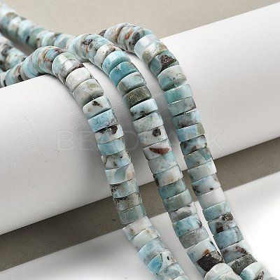 Natural Larimar Beads Strands G-Q024-B03-05-1