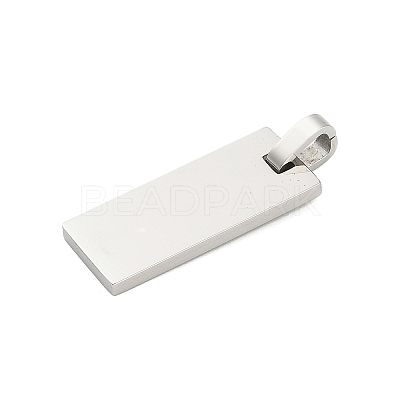 304 Stainless Steel Stamping Blank Tag Pendants STAS-Z126-03P-03-1