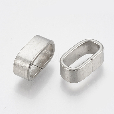 Tarnish Resistant 304 Stainless Steel Slide Charm STAS-T031-06-1