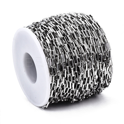 Tarnish Resistant 304 Stainless Steel Rectangle Link Chains CHS-T003-26A-P-1