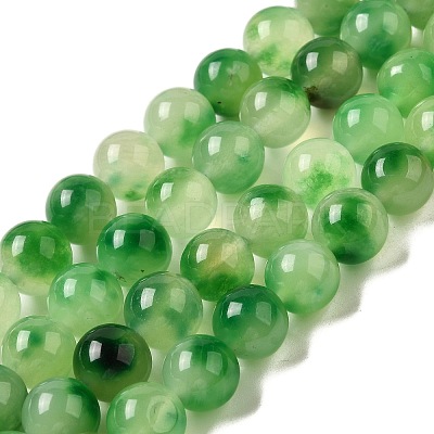 Natural Dyed White Jade Beads Strands G-M402-C04-21-1