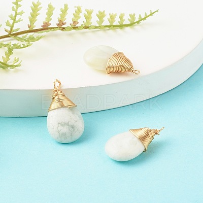 Natural New Jade Pendants PALLOY-JF00780-1