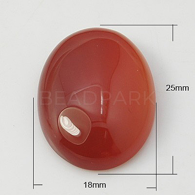 Natural Gemstone Cabochons X-G-G082-18x25x7mm-1-1