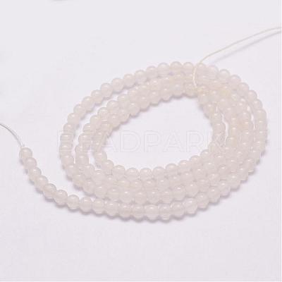 Natural White Jade Beads Strands G-N0190-09-3mm-1