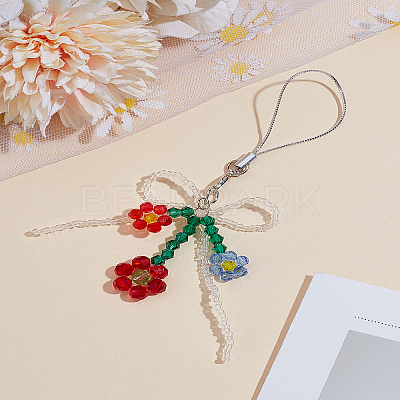 1Pc Plastic Beads Mobile Straps HJEW-LP0001-34B-1